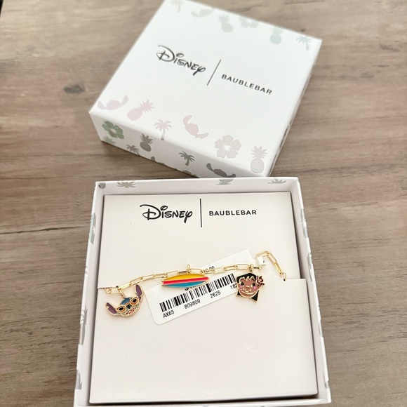 Disney x Baublebar Lilo & Stitch Bracelet Hawaii Surfboard - Picture 1 of 3